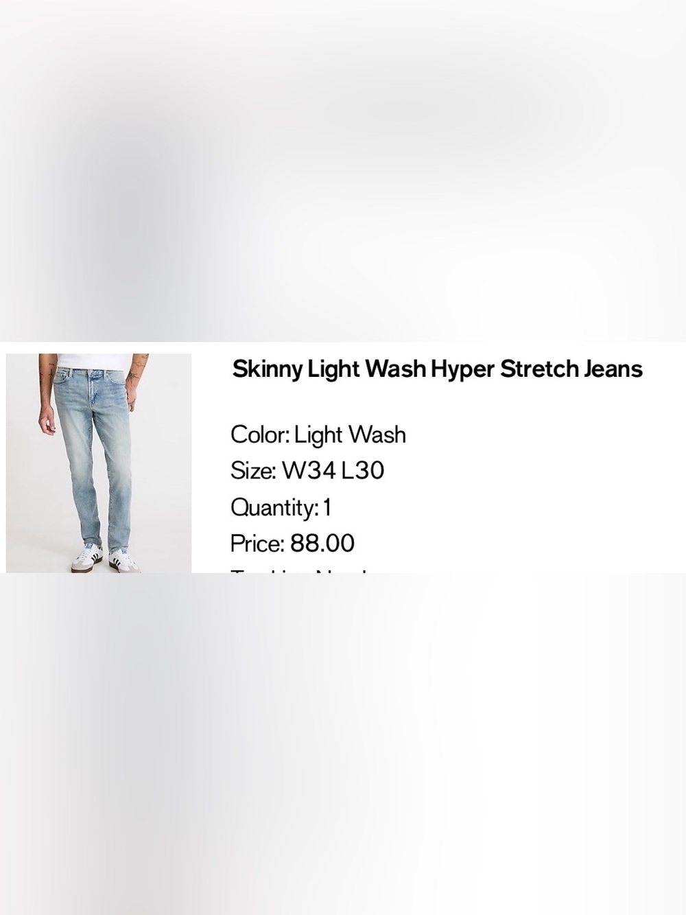 Express Men's Skinny Light Blue Jeans